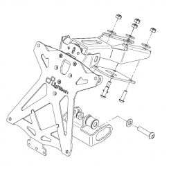 Portatarga Lightech Ktarka122 - Kawasaki Z650 (2017)